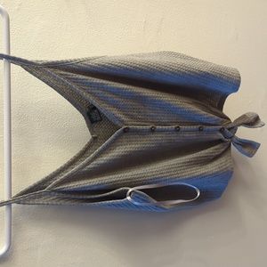 Wild Fable Gray Crop Tie Knot Tank Top